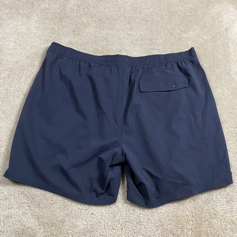 LL Bean Shorts Mens XXL 7" Inseam Navy Blue Water Resistant NWT Outdoor